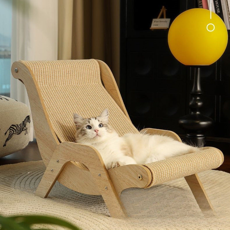 Katzen-Kratzbrett aus Sisal – extra groß, kratzfest, Loungesofa-Design