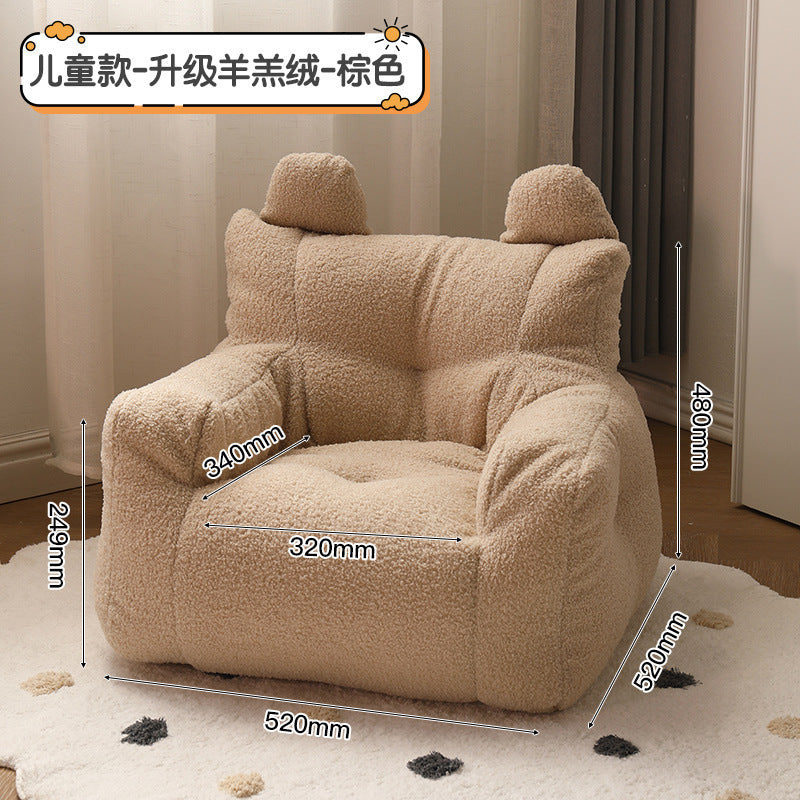 Kindersofa-Leseecke-Set, Baby-Lazy-Sofa-Hocker, Sitzmöglichkeit auf dem Boden, für kleine Jungen, niedlicher kleiner Sofastuhl für Babys