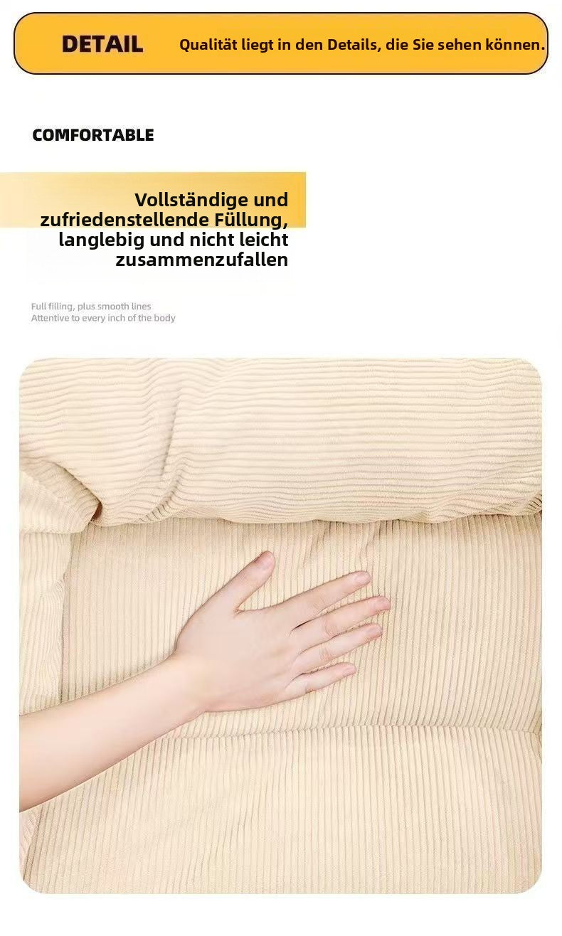 Tatami-Lazy-Sofa für kleine Wohnungen, Einzelsofa, Freizeit-Sofasessel für Wohnzimmer, Balkon oder Schlafzimmer, bequemer Lazy-Sessel
