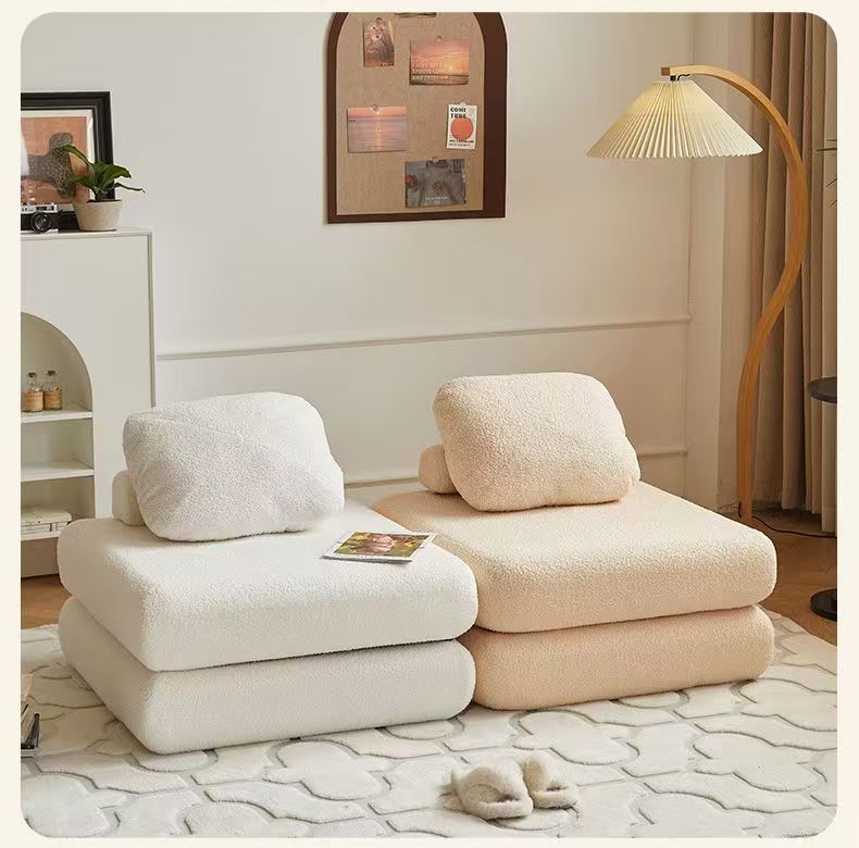 Tatami-Loungesessel mit Doppelfunktion, Heimsofa für Wohnzimmer und Schlafzimmer, Lazy-Sofa, kleines Sofa, integrierter und faltbarer Relaxstuhl