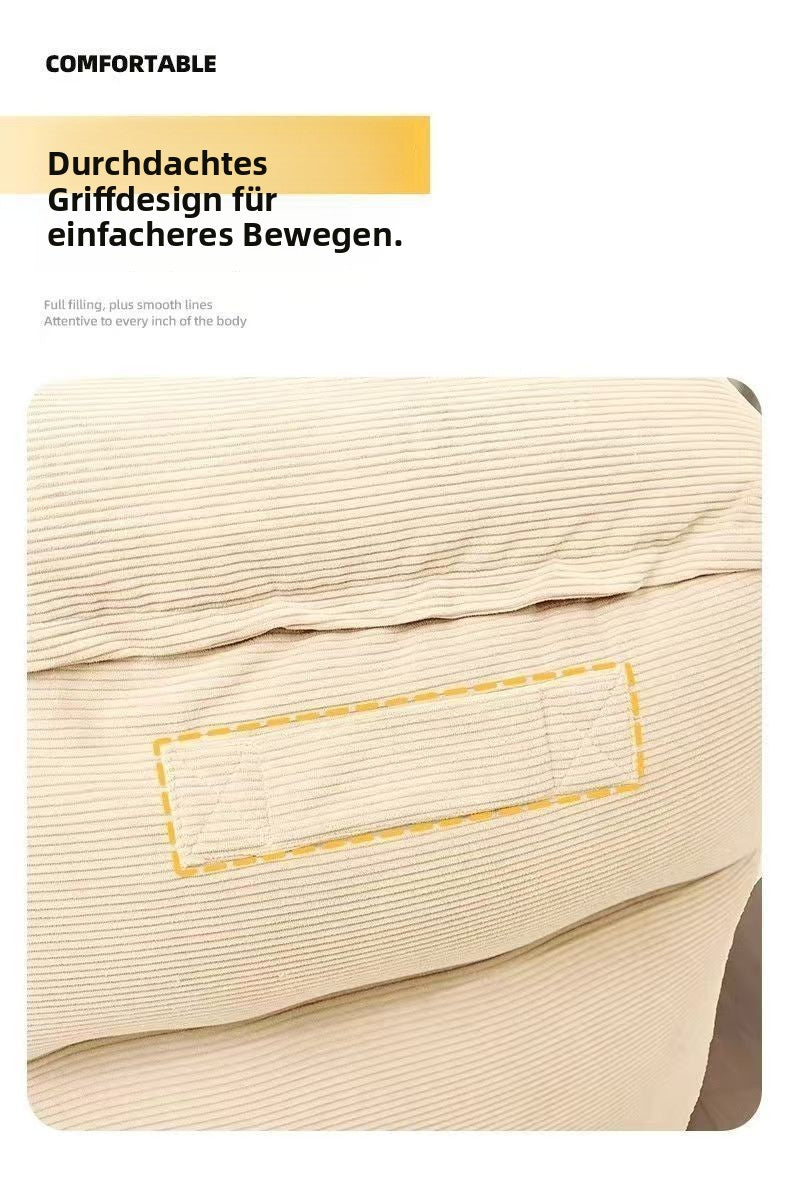 Tatami-Lazy-Sofa für kleine Wohnungen, Einzelsofa, Freizeit-Sofasessel für Wohnzimmer, Balkon oder Schlafzimmer, bequemer Lazy-Sessel