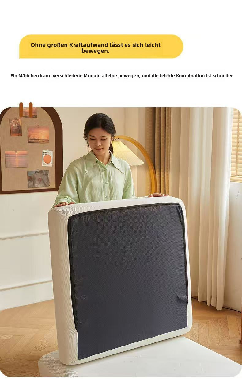 Tatami-Loungesessel mit Doppelfunktion, Heimsofa für Wohnzimmer und Schlafzimmer, Lazy-Sofa, kleines Sofa, integrierter und faltbarer Relaxstuhl