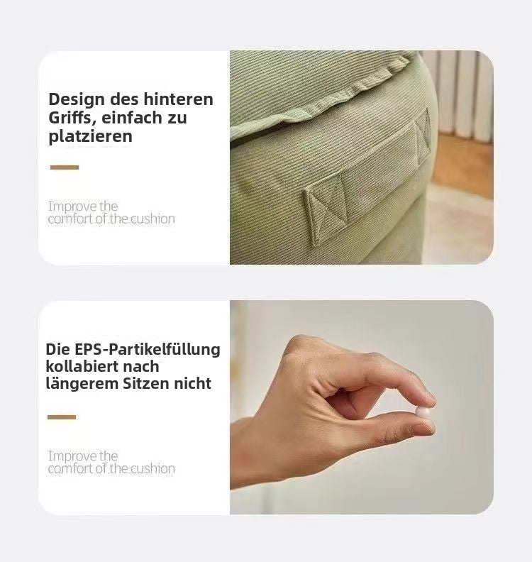 Tatami-Lazy-Sofa für kleine Wohnungen, Einzelsofa, Freizeit-Sofasessel für Wohnzimmer, Balkon oder Schlafzimmer, bequemer Lazy-Sessel