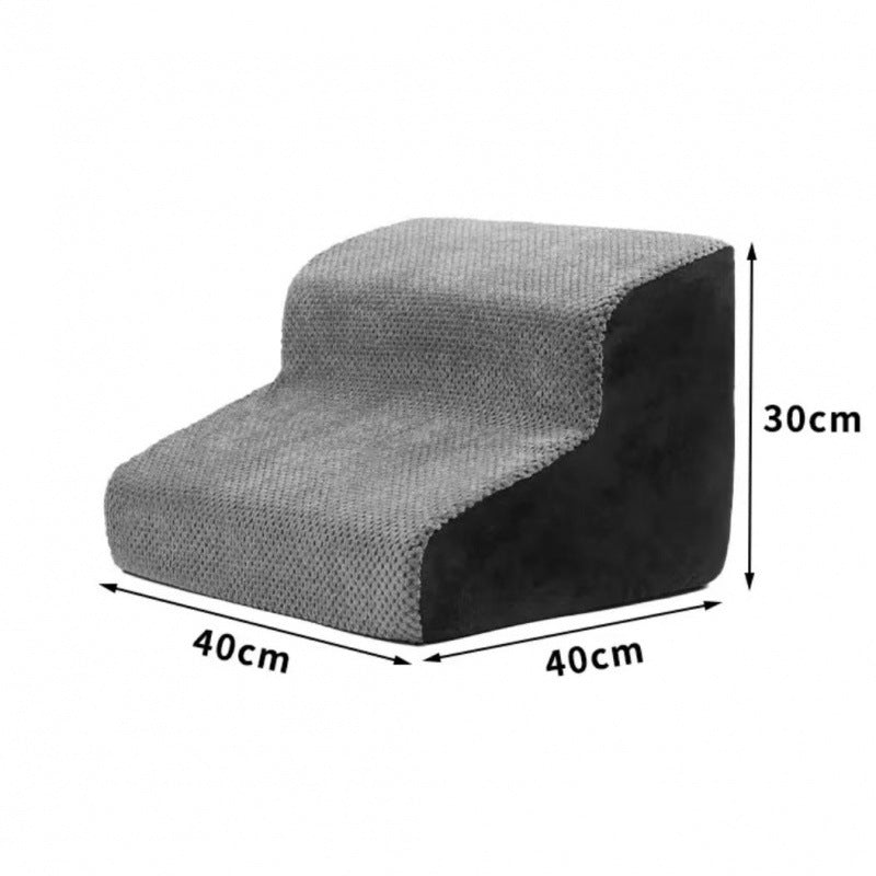 Weiche Hundetreppe für kleine Hunde | Betttreppe & Sofa-Aufstiegshilfe | Leicht, stabil, waschbar
