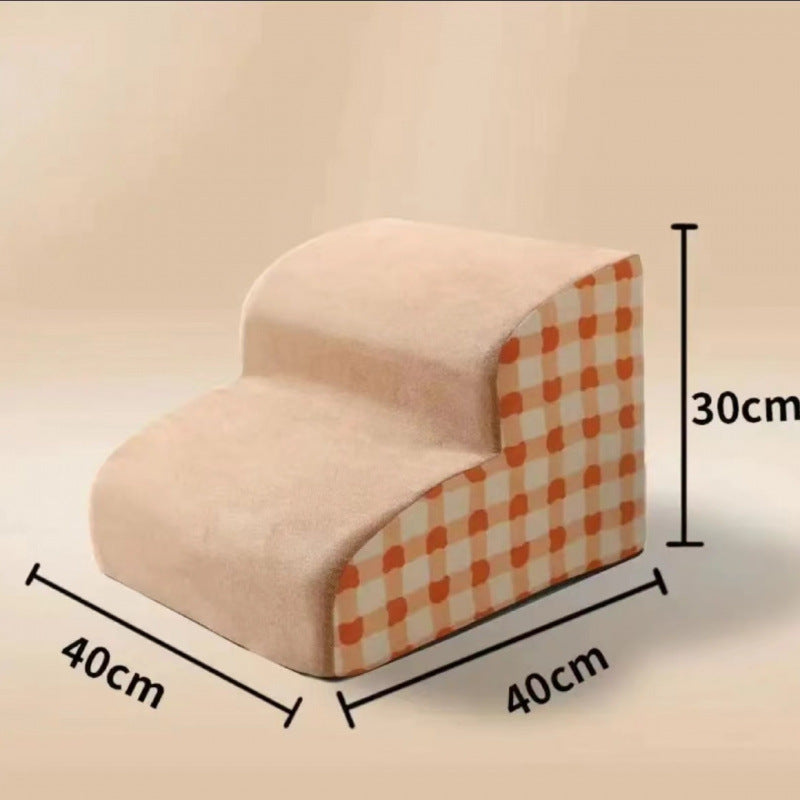 Weiche Hundetreppe für kleine Hunde | Betttreppe & Sofa-Aufstiegshilfe | Leicht, stabil, waschbar