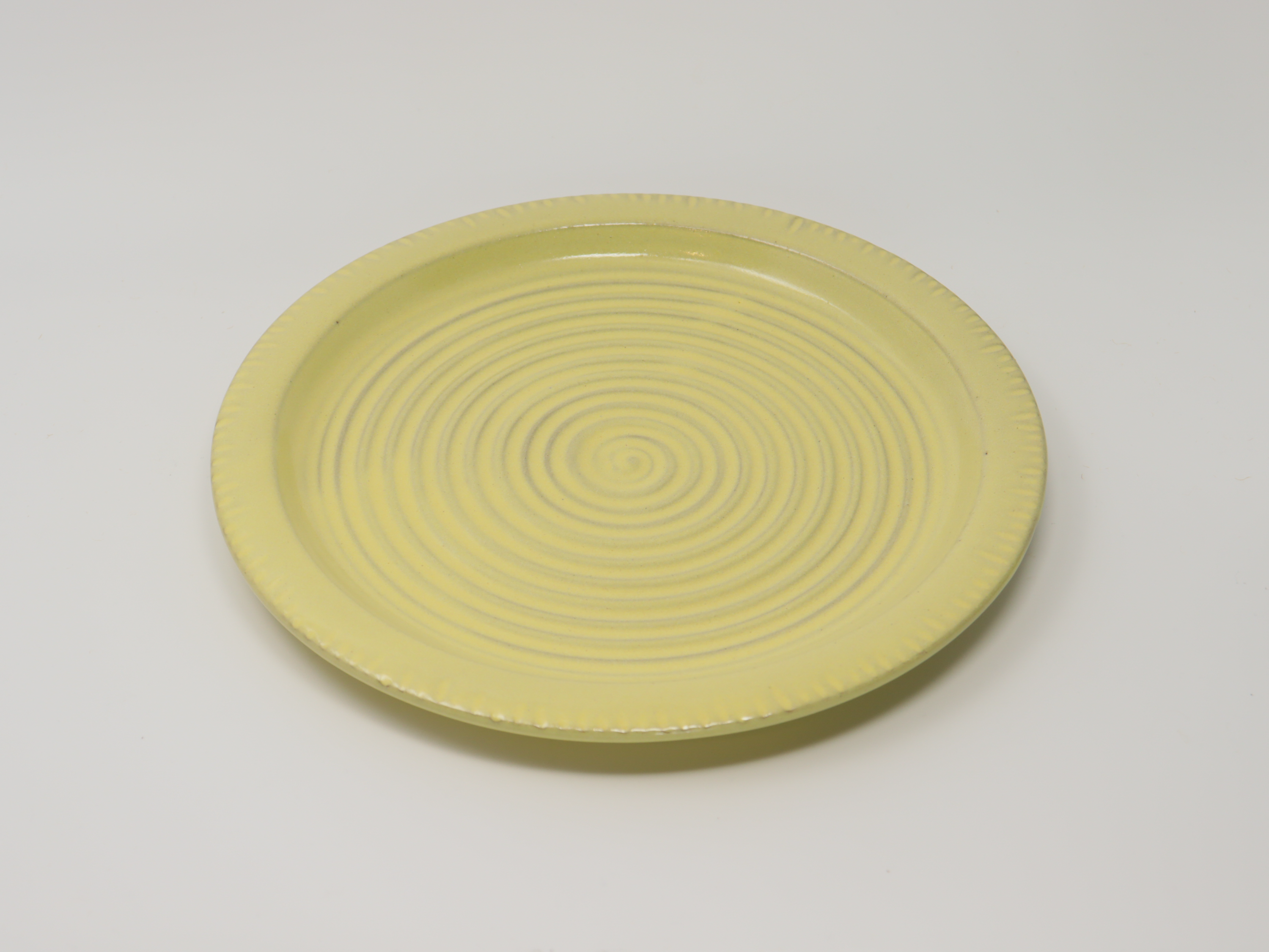 Large Dinner Plate - Pastel Yellow