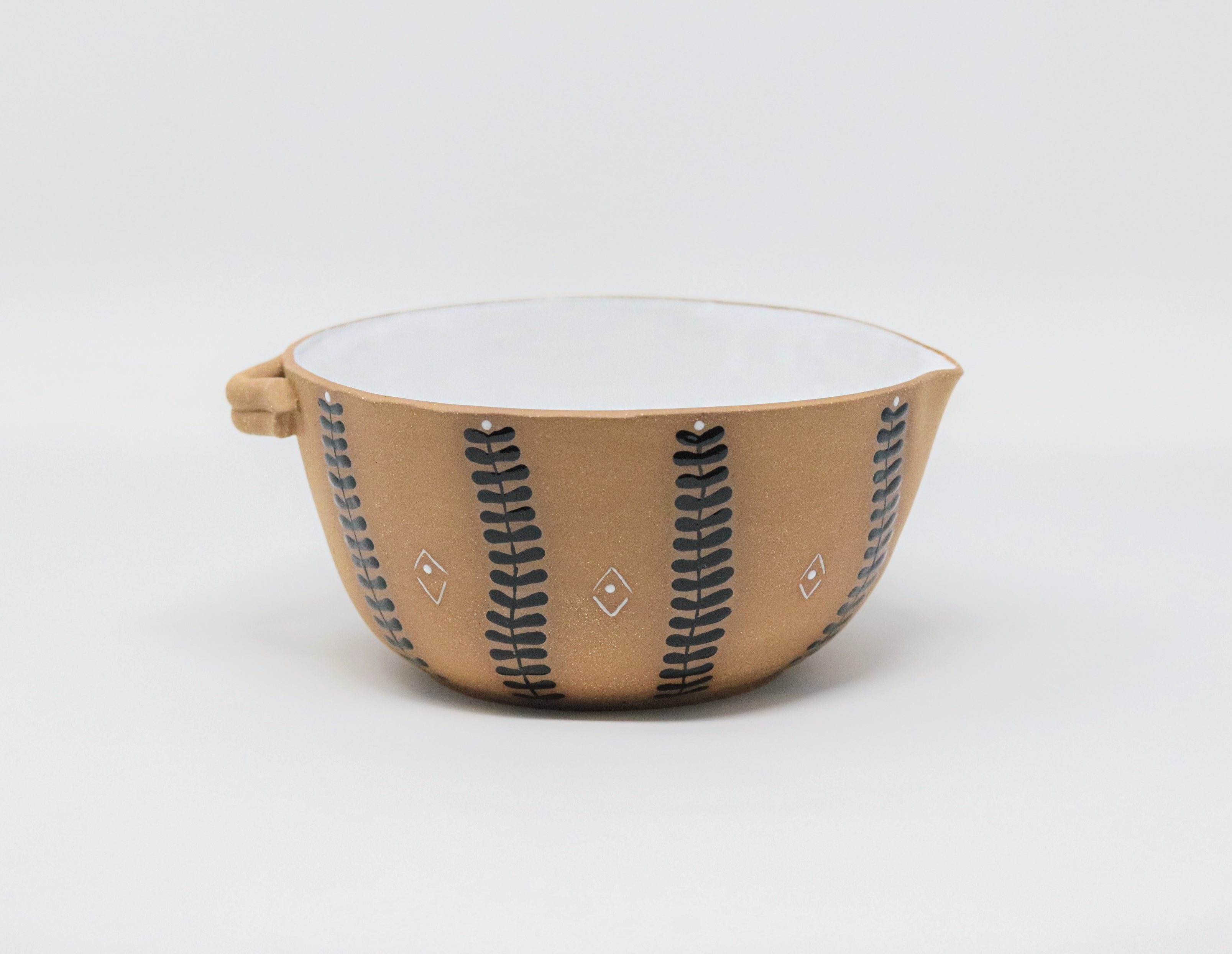 Mixing Bowl - Soil & Stem - Black and White