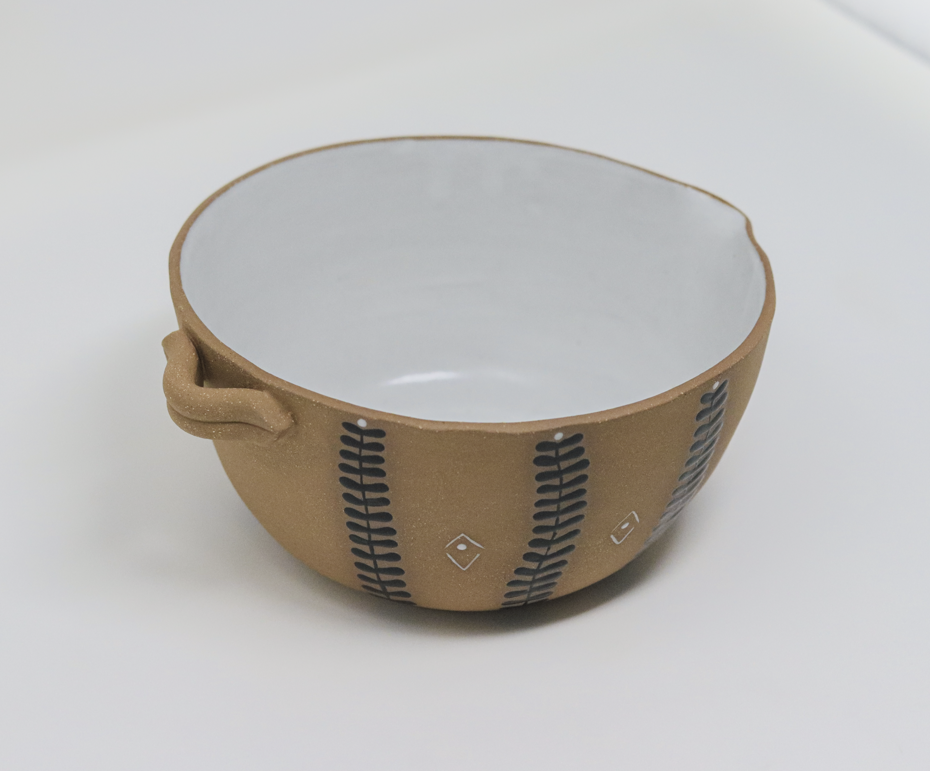 Mixing Bowl - Soil & Stem - Black and White