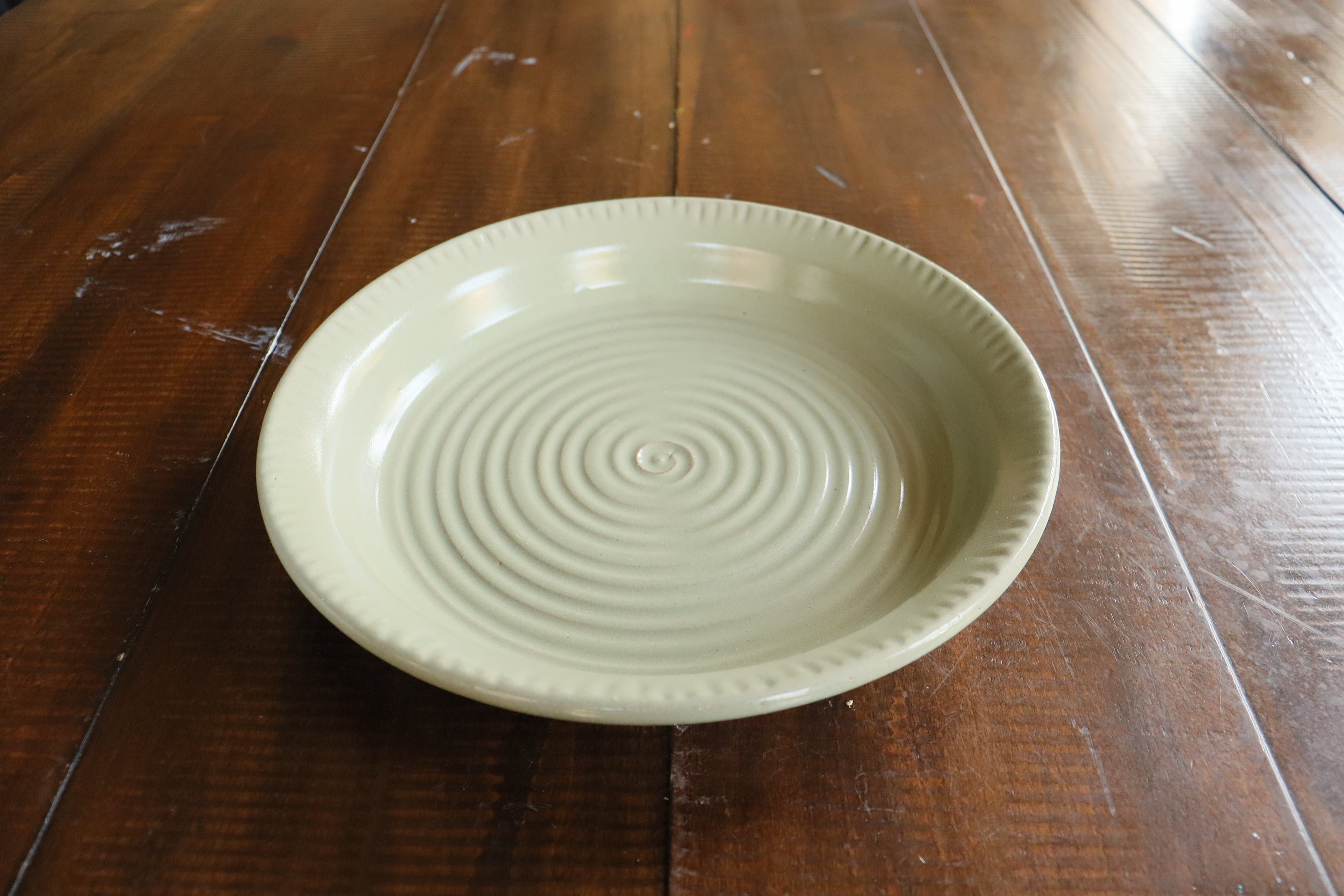 Large Dinner Plate - Seafoam Green