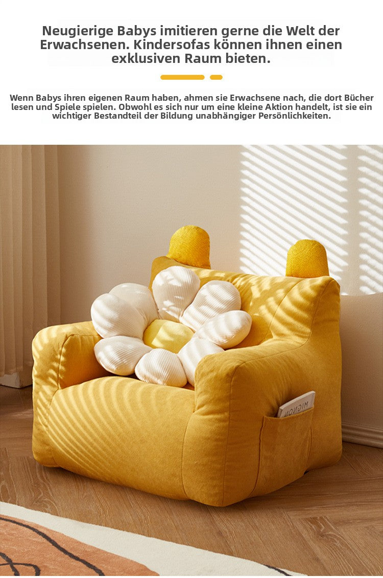 Kindersofa-Leseecke-Set, Baby-Lazy-Sofa-Hocker, Sitzmöglichkeit auf dem Boden, für kleine Jungen, niedlicher kleiner Sofastuhl für Babys
