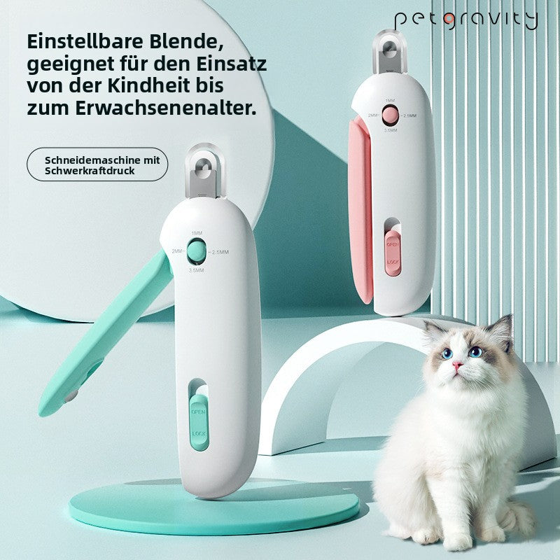 Verstellbare Krallenschere für Katzen, Nagelknipser für Kaninchen, Anfängerfreundlich