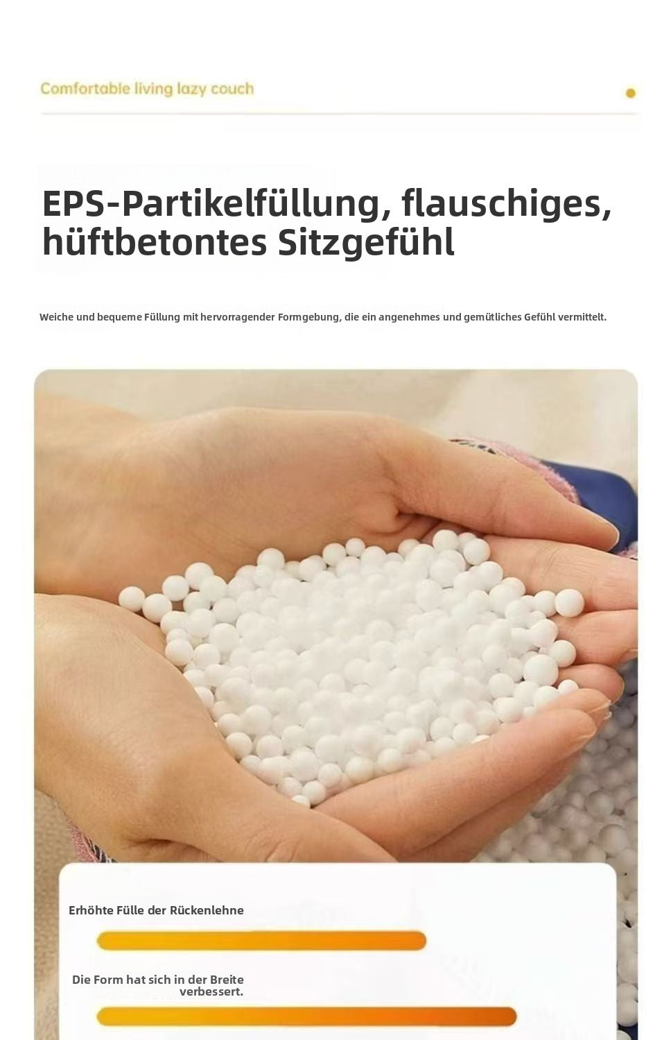 Tatami-Lazy-Sofa für kleine Wohnungen, Einzelsofa, Freizeit-Sofasessel für Wohnzimmer, Balkon oder Schlafzimmer, bequemer Lazy-Sessel