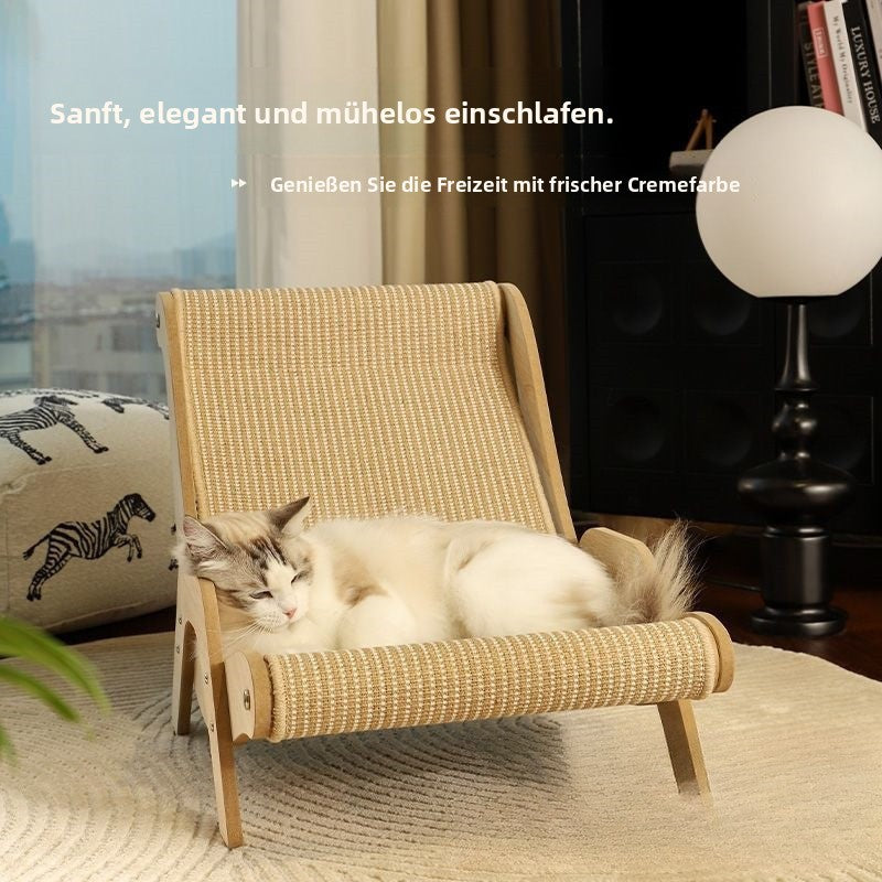 Katzen-Kratzbrett aus Sisal – extra groß, kratzfest, Loungesofa-Design