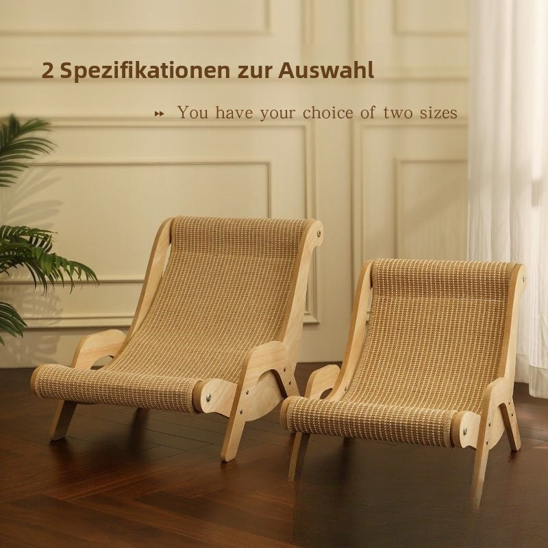 Katzen-Kratzbrett aus Sisal – extra groß, kratzfest, Loungesofa-Design