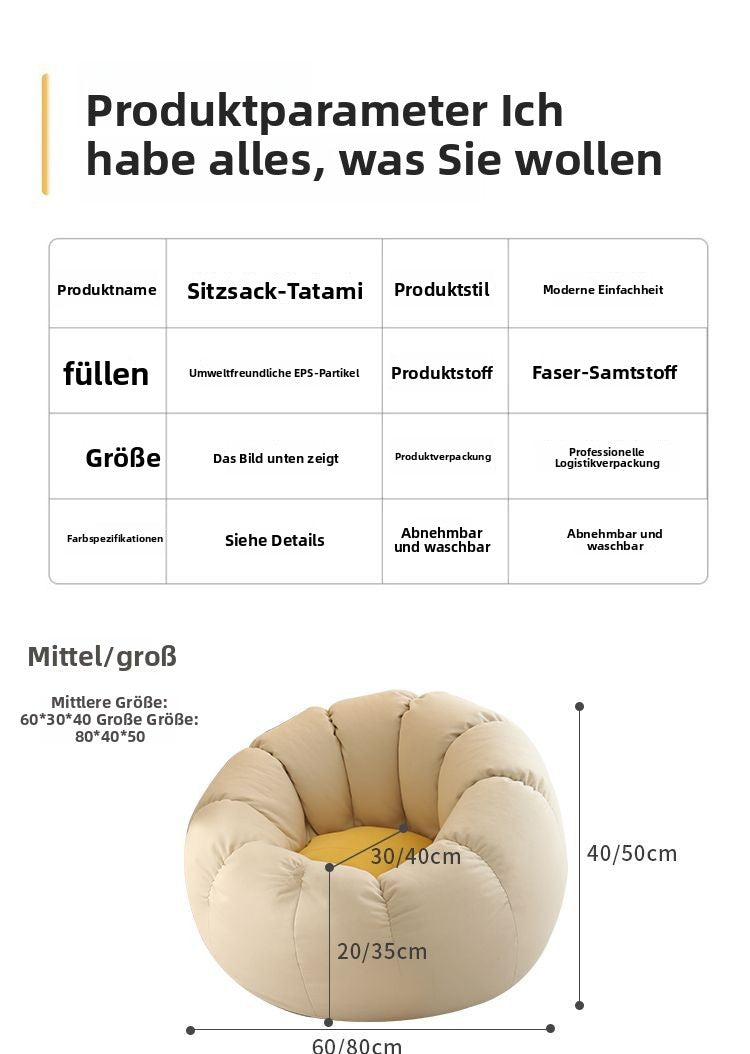 Internet-Promi-Dormitory-Lazy-Sofa, Einzelzimmer-Kleonsofa, zum Liegen oder Schlafen geeignet, Wohnzimmer, günstiger Sofasessel für den Hausgebrauch